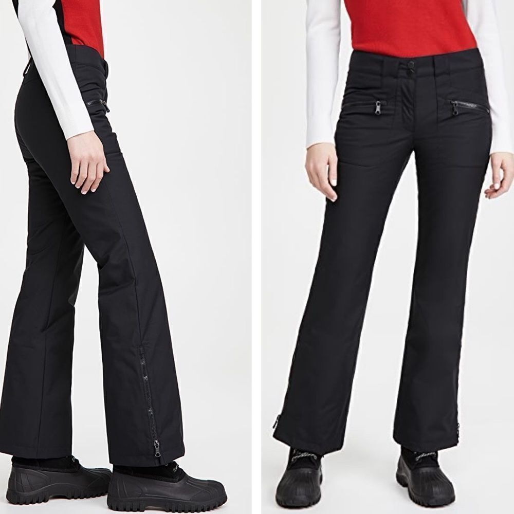 Erin Snow Straight Leg Ski Pants Large Insulated Stylish Black